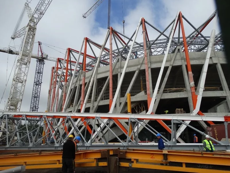 Konstrukcja białostockiego stadionu na finiszu zdjęcie