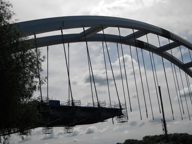 Lato na budowie mostu zdjęcie