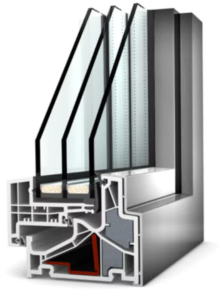 Okno PCV z nakładką aluminiową KF500 - zdjęcie