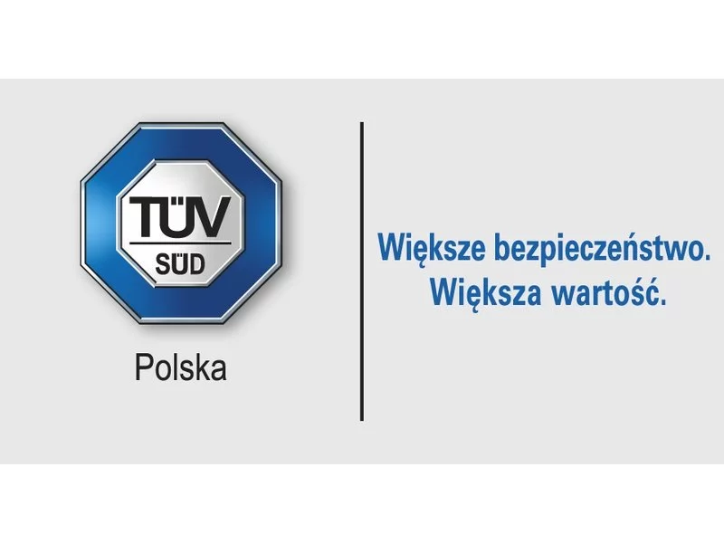 Jakość i bezpieczeństwo gwarantowane przez TÜV SÜD Polska zdjęcie