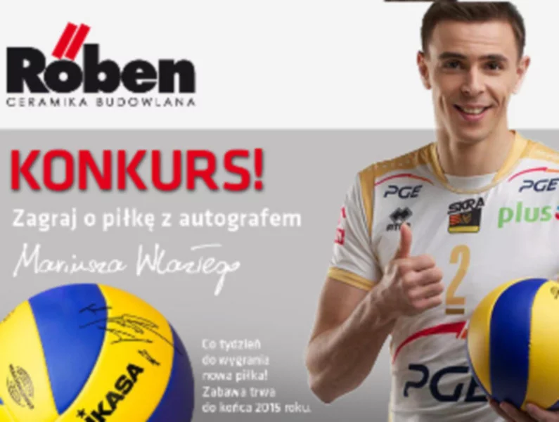 Zgarnij piłkę z podpisem Mariusza Wlazłego w konkursie Röben - zdjęcie