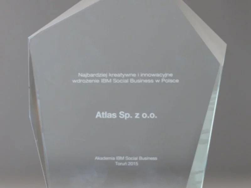 ATLAS nagrodzony przez IBM za najbardziej kreatywne i innowacyjne wdrożenie Social Business w Polsce - zdjęcie