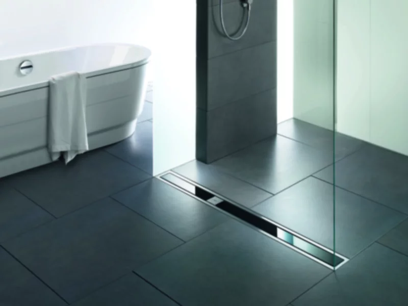 Czarne detale łazienkowe – eleganckie uzupełnienie aranżacji - zdjęcie