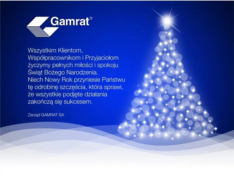 Wesołych Świąt życzy GAMRAT S.A. zdjęcie