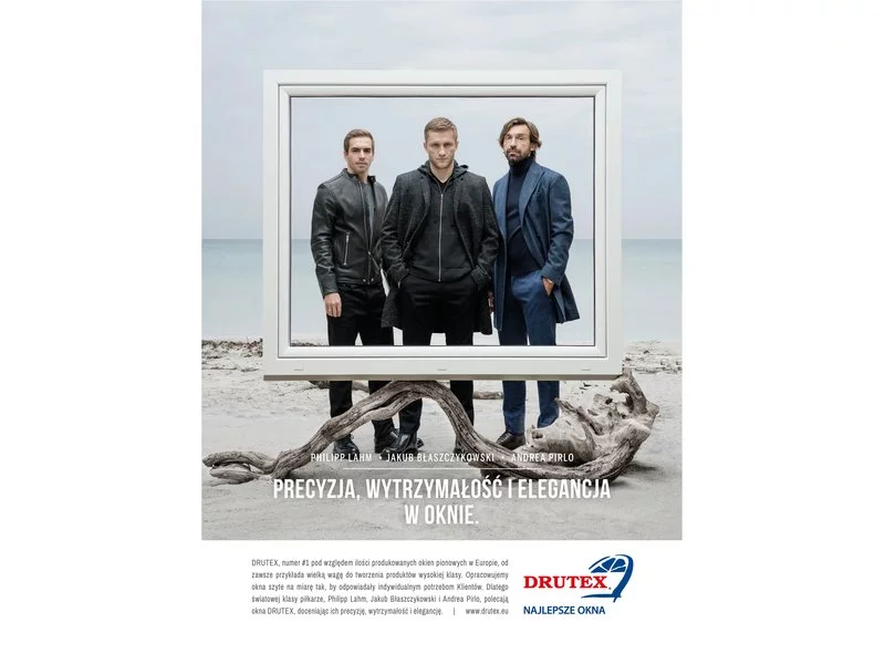 Nowa europejska kampania DRUTEX z udziałem Lahma, Pirlo i Błaszczykowskiego zdjęcie