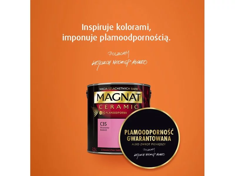 Inspirujące kolory i gwarantowana plamoodporność w kampanii reklamowej MAGNAT zdjęcie