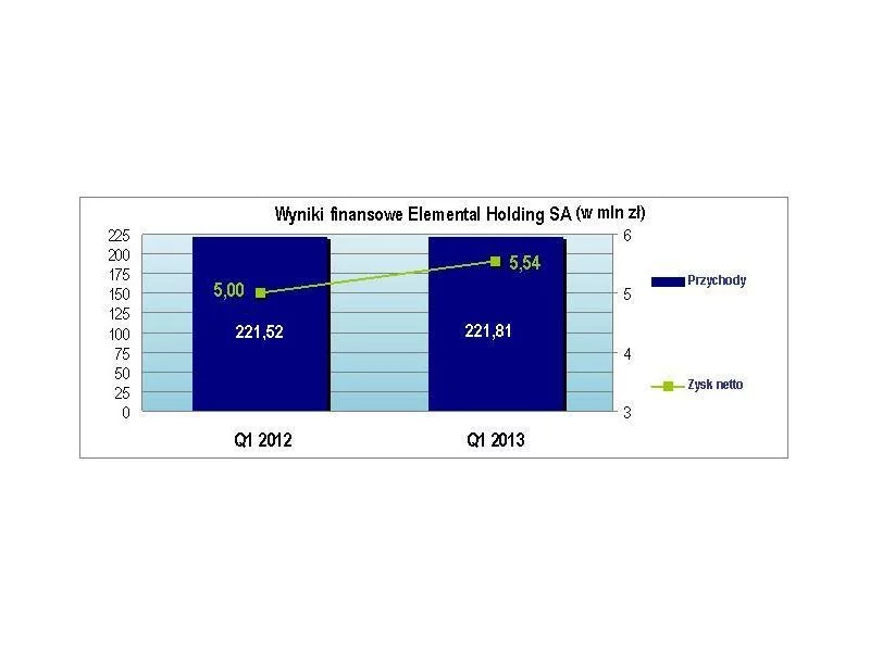 Elemental Holding: zysk netto w I kwartale 2013 roku wzrósł o 11% zdjęcie