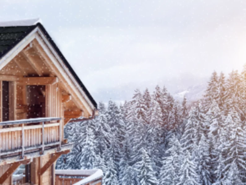 Dom zainspirowany zimowym krajobrazem - zdjęcie
