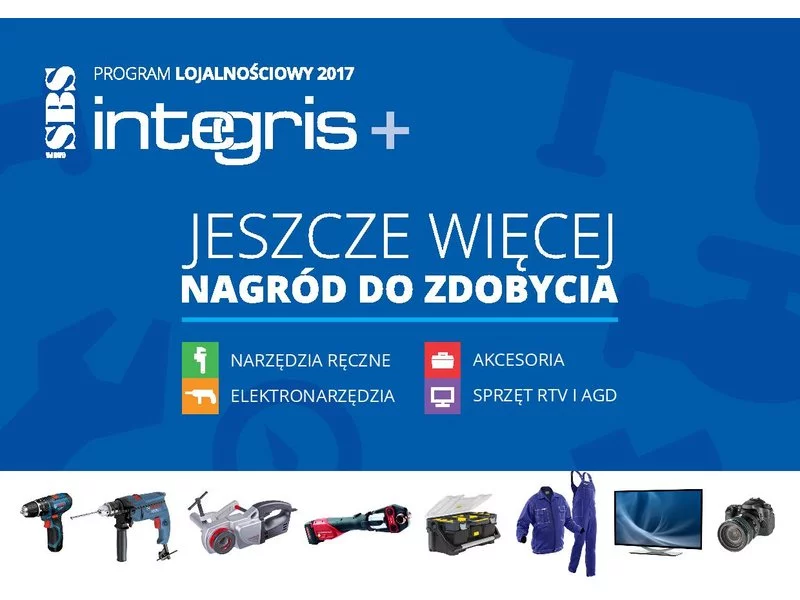 PROGRAM LOJALNOŚCIOWY INTEGRIS+ 2017 JUŻ WYSTARTOWAŁ! zdjęcie