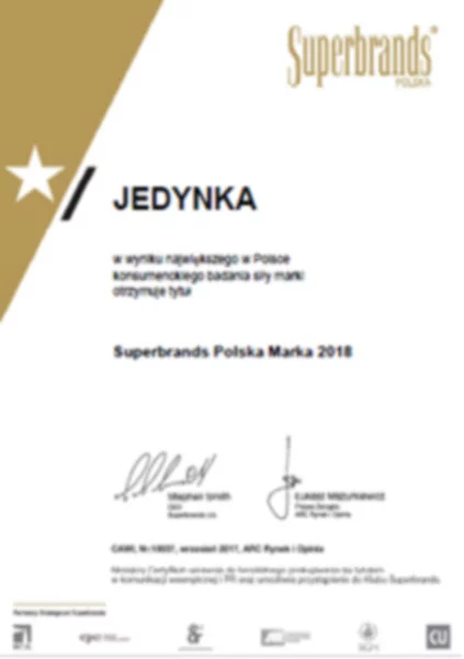 Jedynka uhonorowana tytułem Superbrands Polska Marka 2018 - zdjęcie