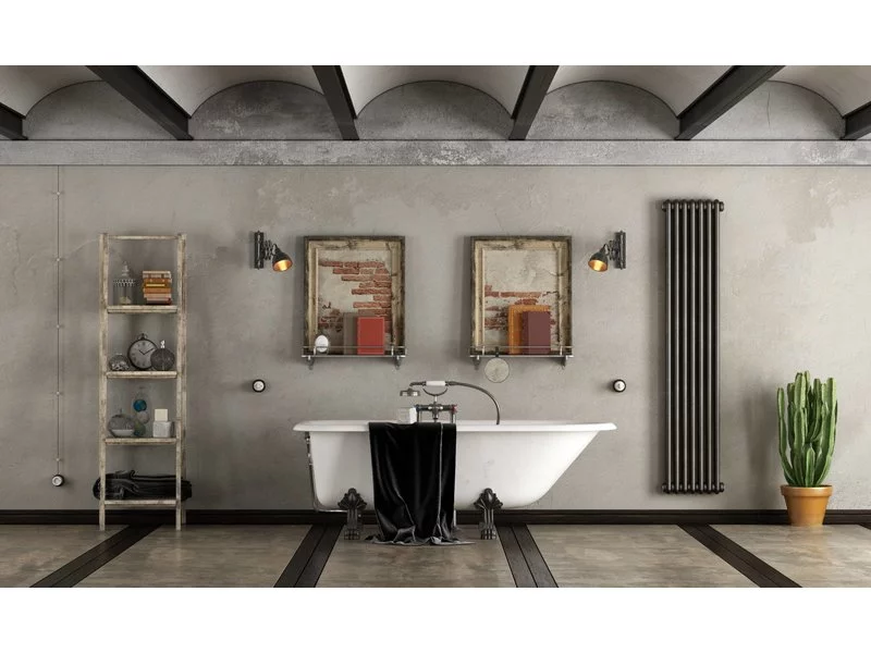 Mikrocement w łazience - Zobacz styl industrialny zdjęcie
