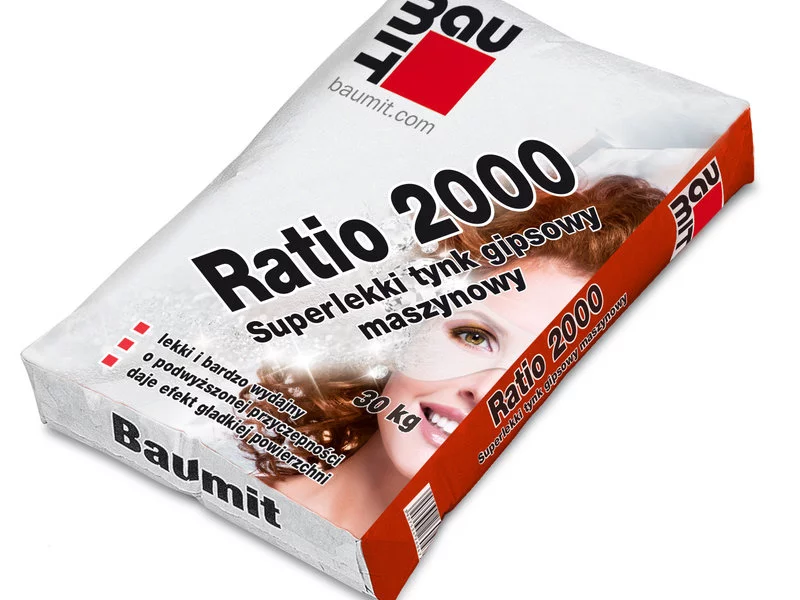 Baumit Ratio 2000 – superlekki tynk gipsowy - zdjęcie