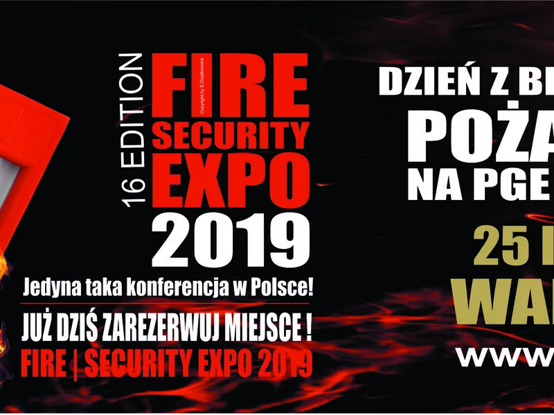Dzień z bezpieczeństwem pożarowym na PGE NARODOWY. Przyjdź na Kongres Pożarnictwa FIRE SECURITY EXPO 2019 - zdjęcie