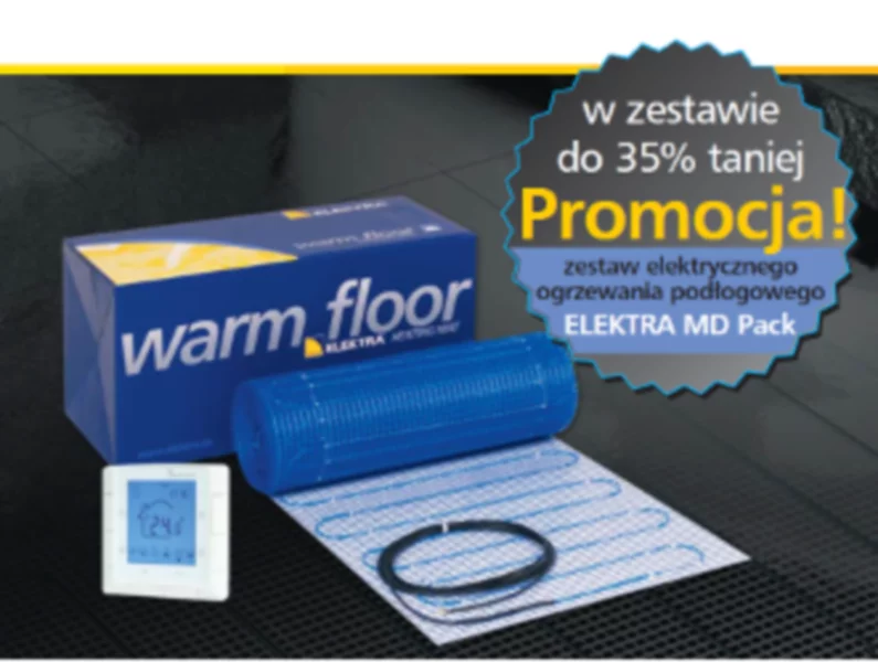 Promocja: zestaw elektrycznego ogrzewania podłogowego ELEKTRA MD Pack - zdjęcie