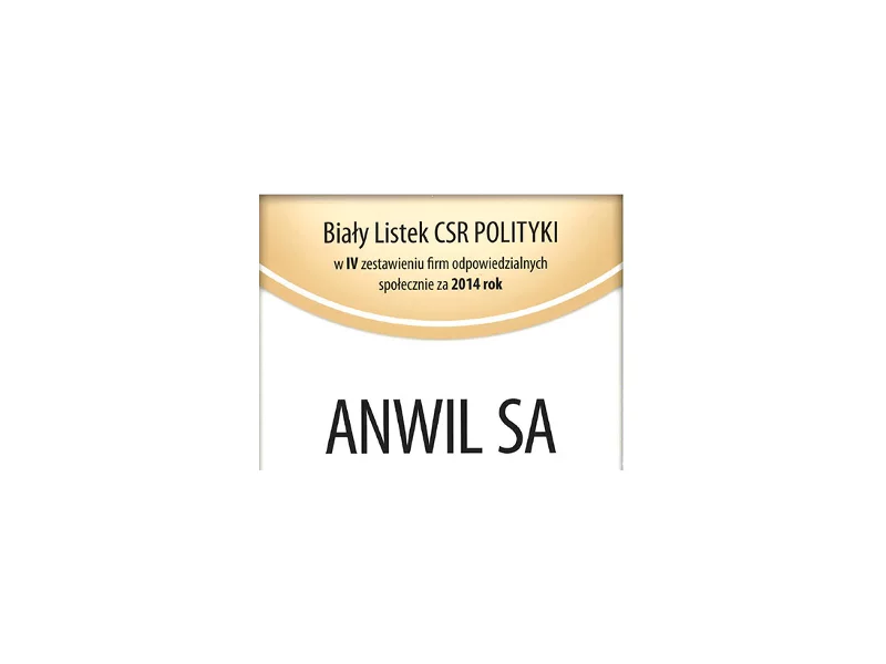 Biały listek CSR dla ANWIL zdjęcie