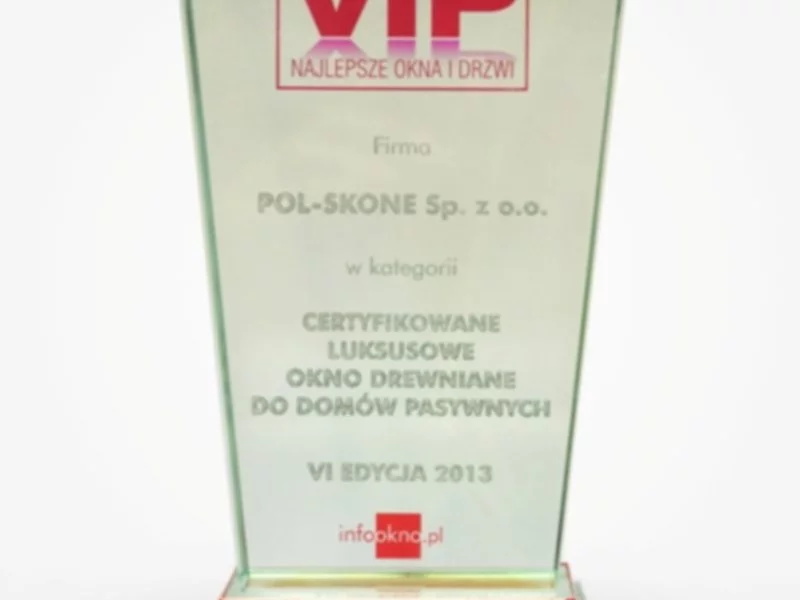 Okno EC 90 PLUS wyróżnione nagrodą „VIP – Najlepsze Okna i Drzwi” 2013! - zdjęcie