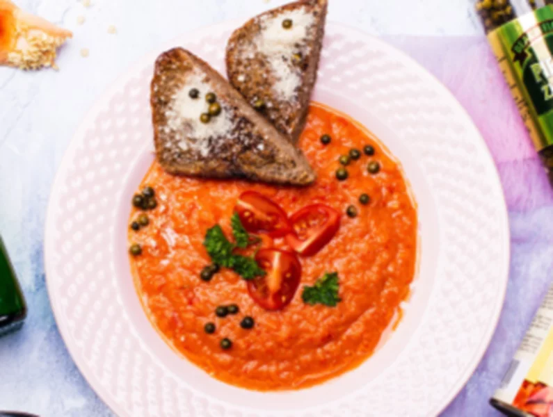 Zupa krem paprykowo-pomidorowa - zdjęcie