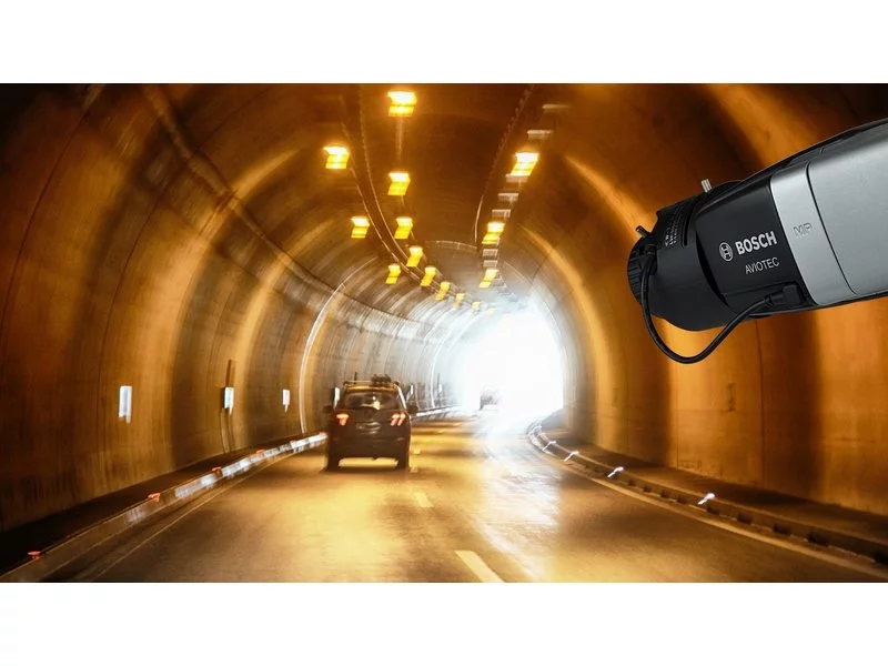 Optymalizacja opartego na technologii wideo systemu wykrywania pożaru AVIOTEC firmy Bosch pod kątem działania w tunelach zdjęcie