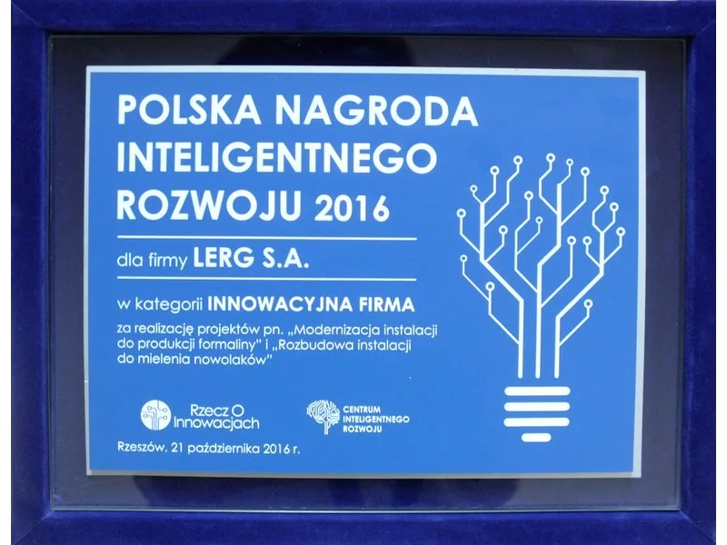 LERG laureatem Polskiej Nagrody Inteligentnego Rozwoju 2016 zdjęcie