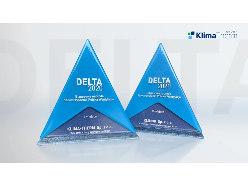 Grupa Klima-Therm nagrodzona statuetkami DELTA 2020 zdjęcie