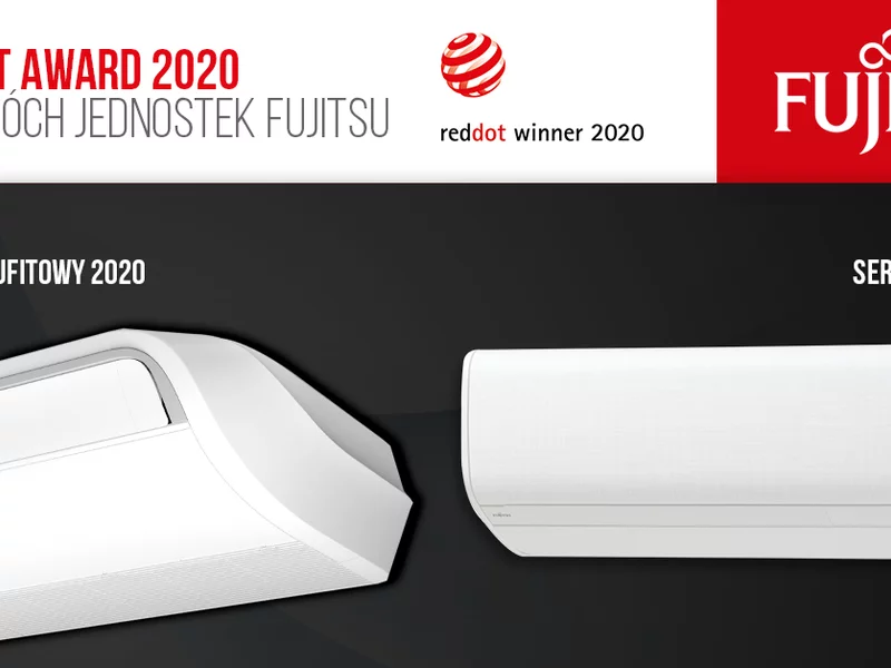 Stylowe klimatyzatory Fujitsu z prestiżową nagrodą „Red Dot Award 2020” - zdjęcie