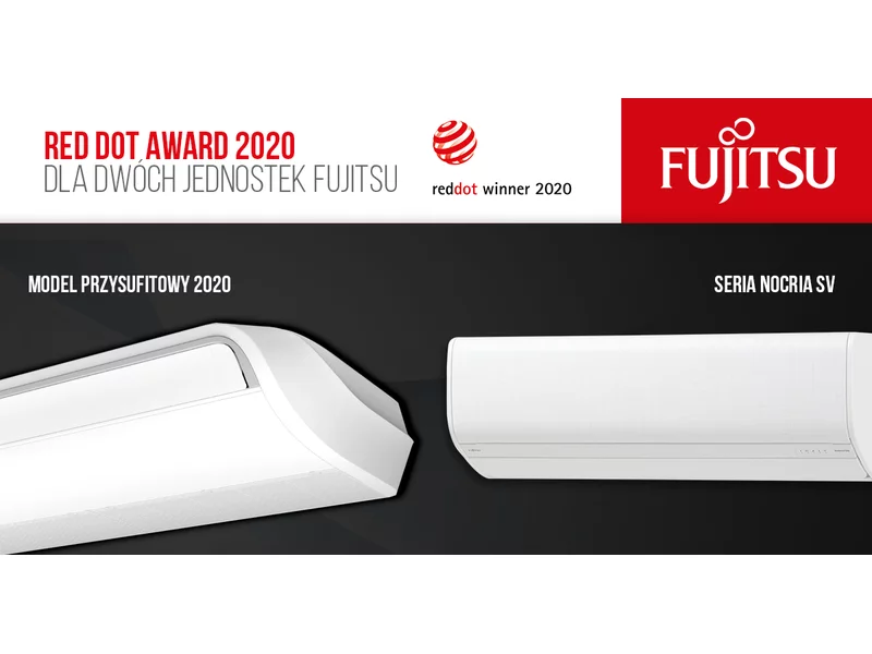 Stylowe klimatyzatory Fujitsu z prestiżową nagrodą „Red Dot Award 2020” zdjęcie