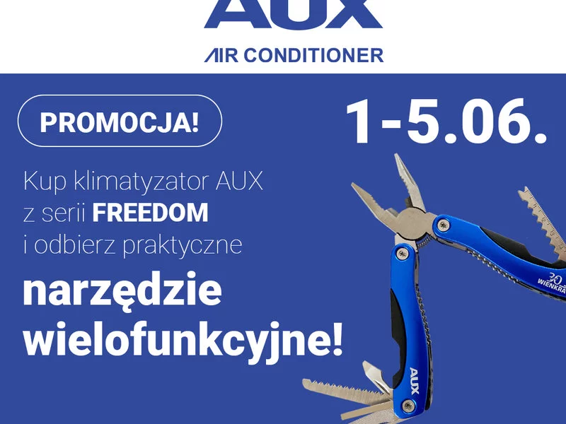 Promocja! Kup klimatyzator AUX z serii FREEDOM i odbierz praktyczne narzędzie wielofunkcyjne! - zdjęcie
