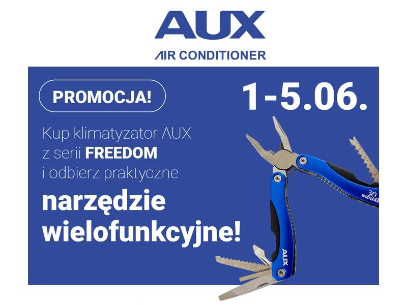 Promocja! Kup klimatyzator AUX z serii FREEDOM i odbierz praktyczne narzędzie wielofunkcyjne! zdjęcie