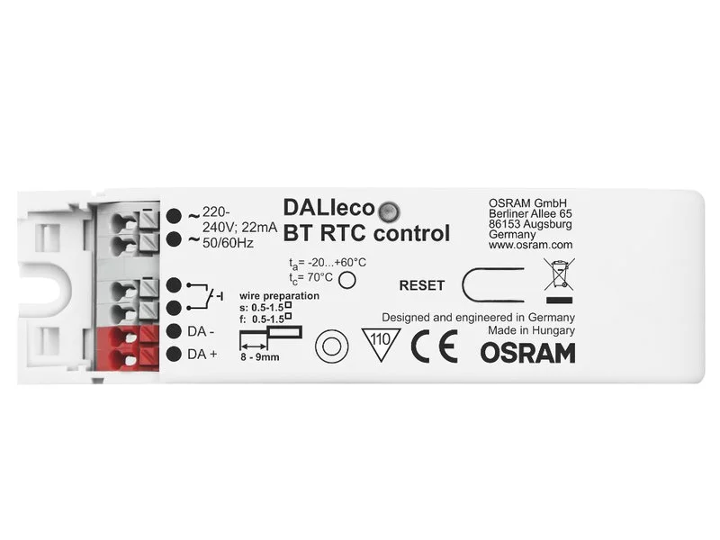 OSRAM DALIeco BT RTC – sterownik oświetlenia z łącznością Bluetooth zdjęcie
