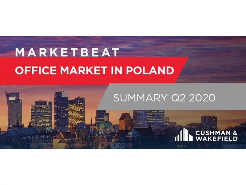 Pomimo okresu kwarantanny, w drugim kwartale 2020 r. w Warszawie wynajęto blisko 200 000 m2 powierzchni biurowej zdjęcie