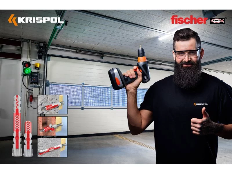Partnerstwo na wysokim poziomie: KRISPOL i fischer na rzecz dobrego montażu segmentowych bram garażowych zdjęcie