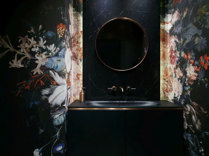 Tapeta w łazience – świetne pomysły od MIKOŁAJSKAstudio - zdjęcie