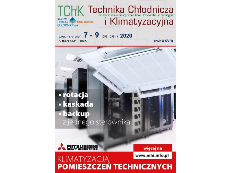 Nowy numer "Technika Chłodnicza i Klimatyzacyjna" 7-9 (293-295)/2020 zdjęcie