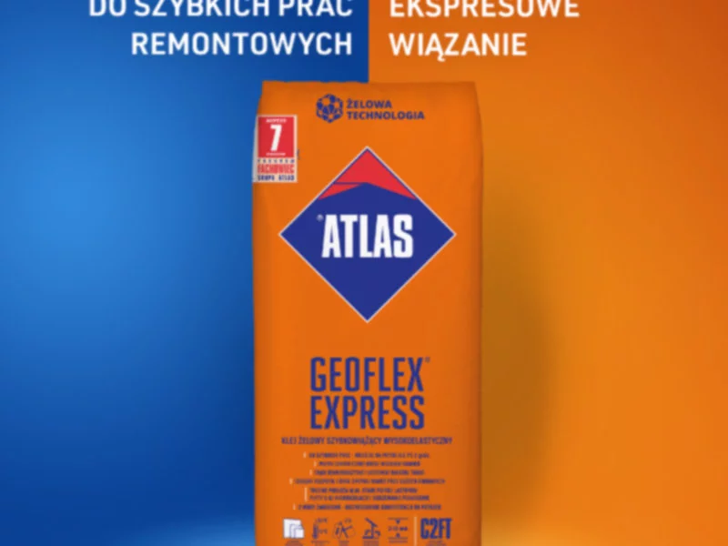 ATLAS GEOFLEX EXPRESS. Przyczepność i wytrzymałość osiągnięta w błyskawicznym tempie - zdjęcie