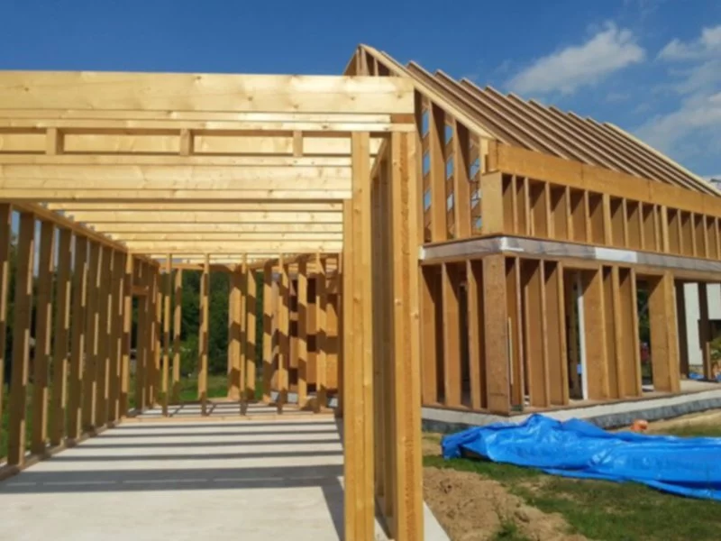 Drewniana konstrukcja do solidnego domu - zdjęcie