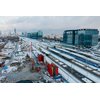 Dworzec Zachodni - Panorama placu budowy wraz z centrum miasta. Fot Archiwum Soletanche Polska, Autor Tomasz Stępniak - zdjęcie