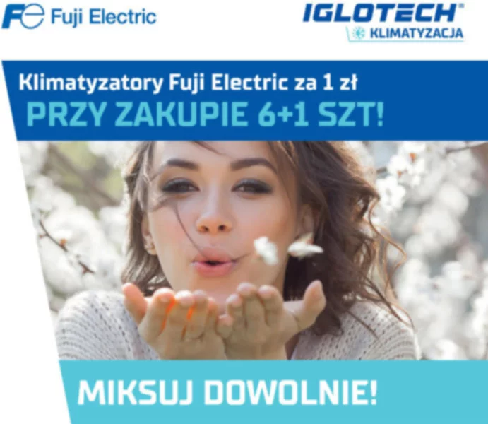 Klimatyzatory Fuji Electric za 1 zł przy zakupie 6+1 szt.! - zdjęcie