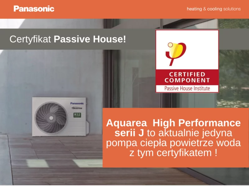 Panasonic jako jedyny z certyfikatem Passive House Institute w segmencie pomp ciepła powietrze-woda - zdjęcie