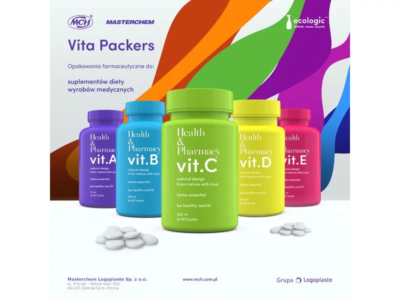 Opakowania farmaceutyczne z serii Vita Packers w ofercie Masterchem Logoplaste zdjęcie
