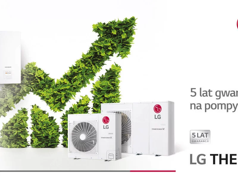 5 lat gwarancji dla wiodącej serii pomp ciepła LG Therma V - zdjęcie