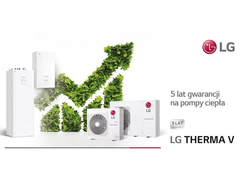 5 lat gwarancji dla wiodącej serii pomp ciepła LG Therma V zdjęcie