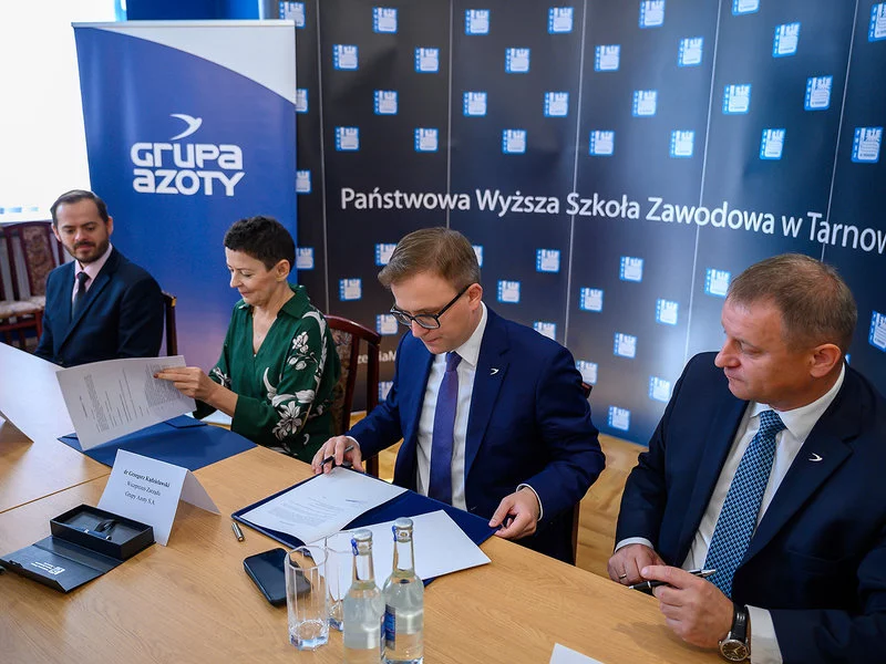 Grupa Azoty S.A. zawarła umowę o współpracy z Państwową Wyższą Szkołą Zawodową w Tarnowie - zdjęcie