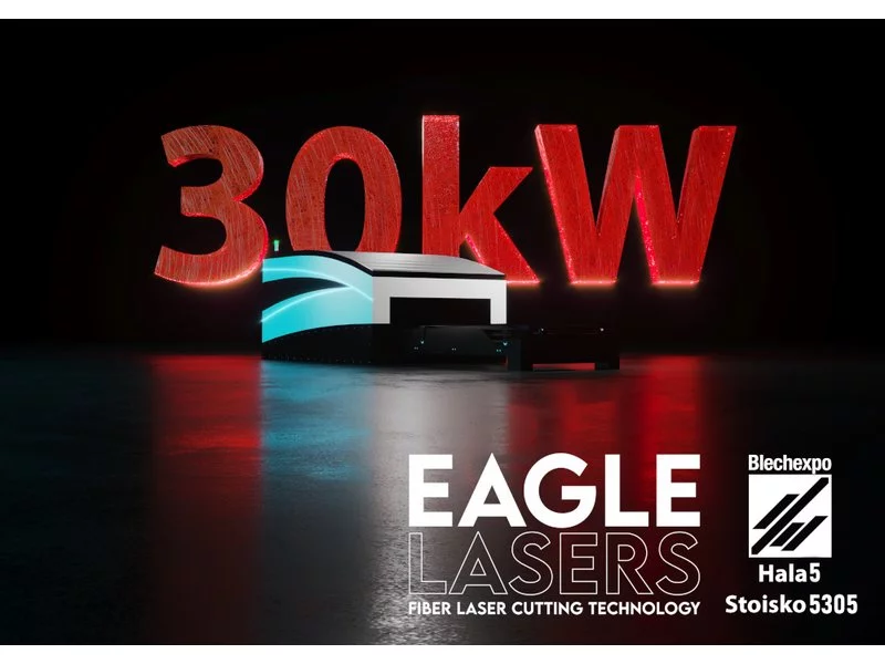 Blechexpo 2021: EAGLE LASERS prezentuje najnowszą wycinarkę laserową iNspire o mocy 30kW.  zdjęcie