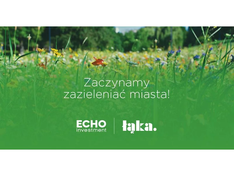 Echo Investment i Fundacja Łąka startują z programem Echo-Łąka  i zakładają pierwsze łąki kwietne zdjęcie