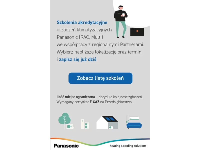 Panasonic zaprasza na  szkolenia akredytacyjne dotyczące urządzeń klimatyzacyjnych zdjęcie