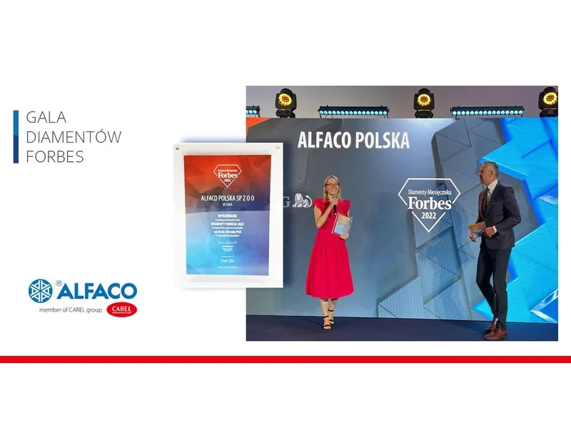Alfaco Polska wyróżniona podczas gali Diamentów Forbes 2022 zdjęcie