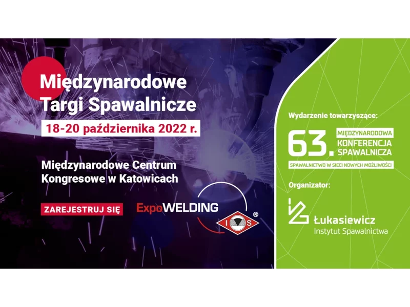 Międzynarodowe Targi Spawalnicze ExpoWELDING  już w październiku w Katowicach. Ruszyła rejestracja zdjęcie