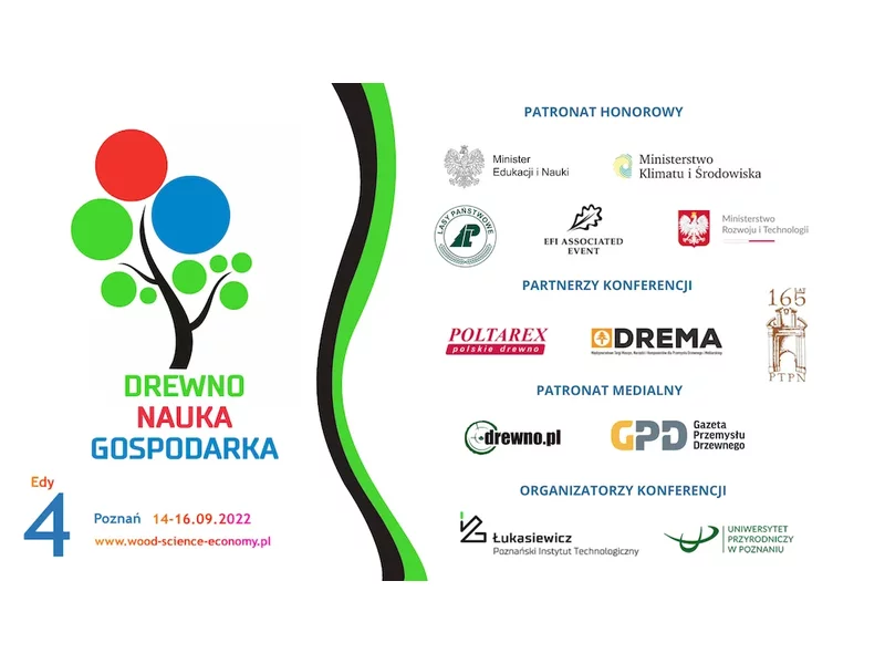 4. edycja Międzynarodowej Konferencji Naukowej DREWNO – NAUKA – GOSPODARKA już 14 – 16 września w Poznaniu.  zdjęcie