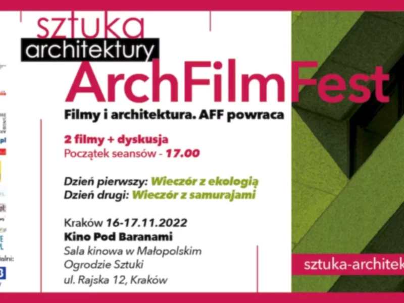 Filmów o Architekturze ArchFilmFest zawita do Krakowa - zdjęcie