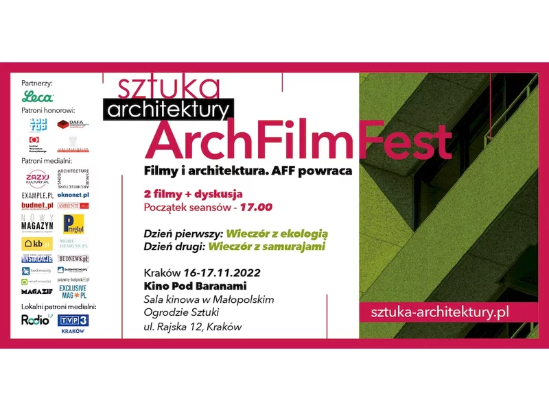 Filmów o Architekturze ArchFilmFest zawita do Krakowa zdjęcie